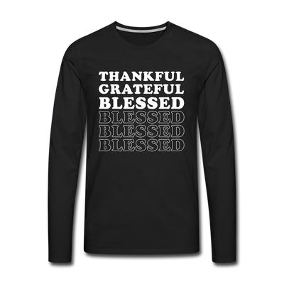 Unisex Long Sleeve T-Shirts - ThankFul - black