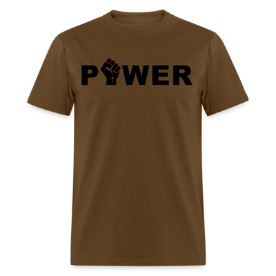 Unisex T-Shirt - Power - brown
