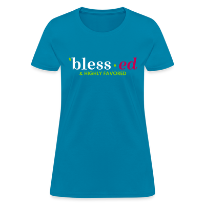 Women's T-Shirt - Phonetic - turquoise