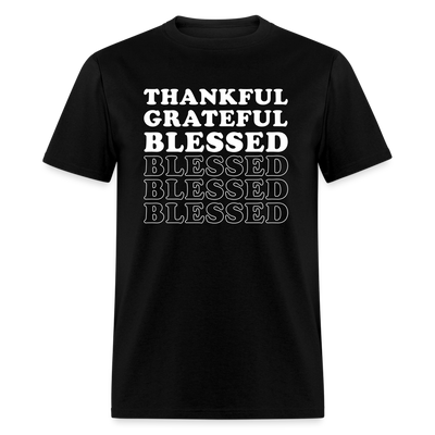 Unisex T-Shirt - Thankful - black