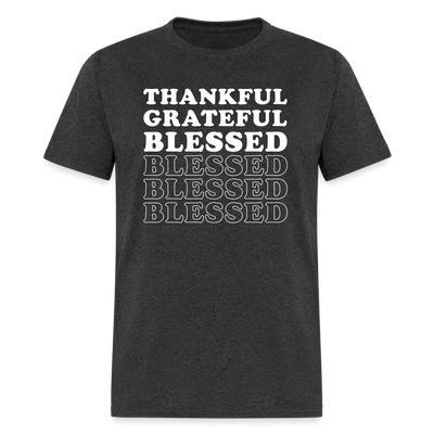 Unisex T-Shirt - Thankful - heather black