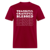 Unisex T-Shirt - Thankful - dark red