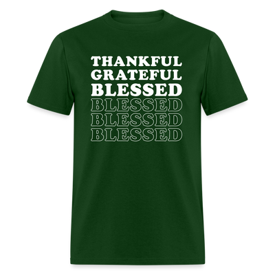 Unisex T-Shirt - Thankful - forest green