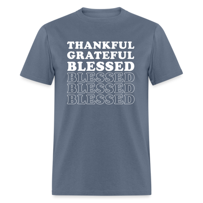 Unisex T-Shirt - Thankful - denim