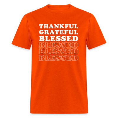 Unisex T-Shirt - Thankful - orange